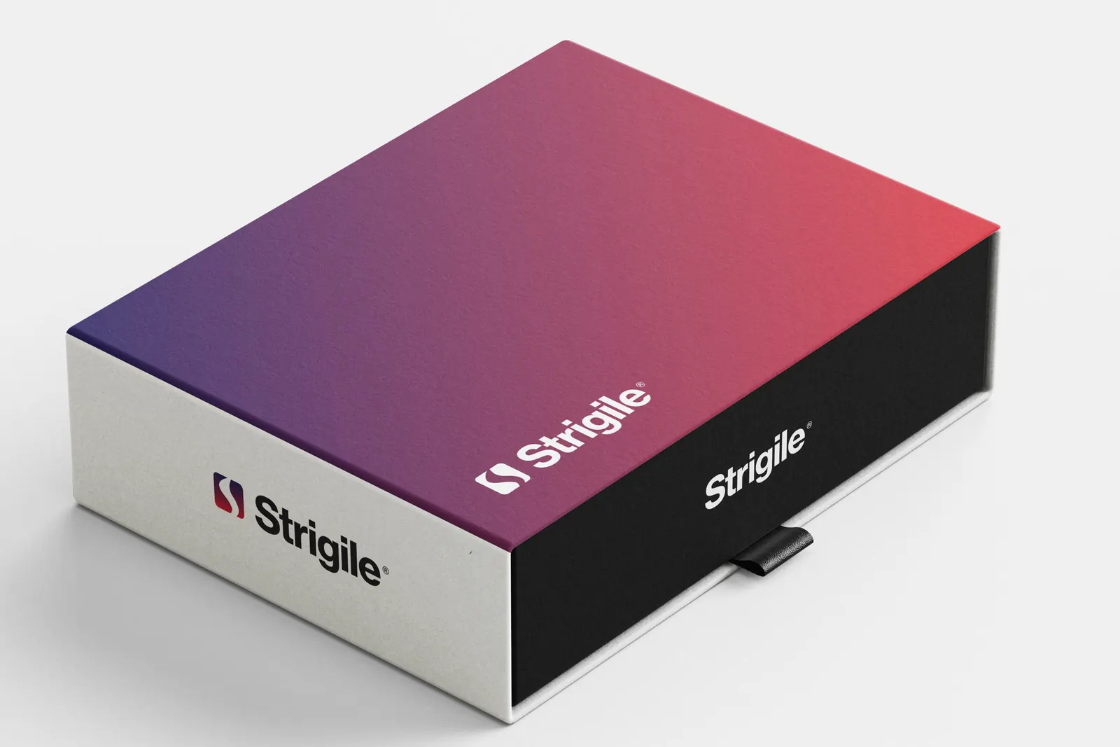 Le coffret STRIGILE, au dégradé de la marque